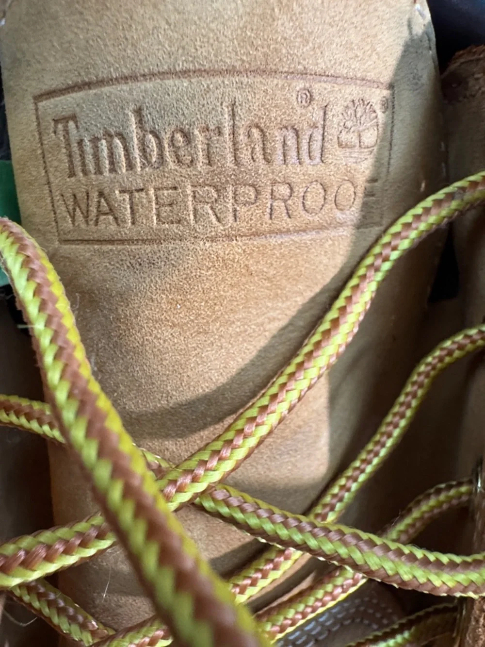 Timberland leather waterproof Wheat Nubuck Ankle Work Boots - Tan GUC 9